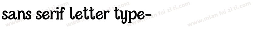 sans serif letter type字体转换